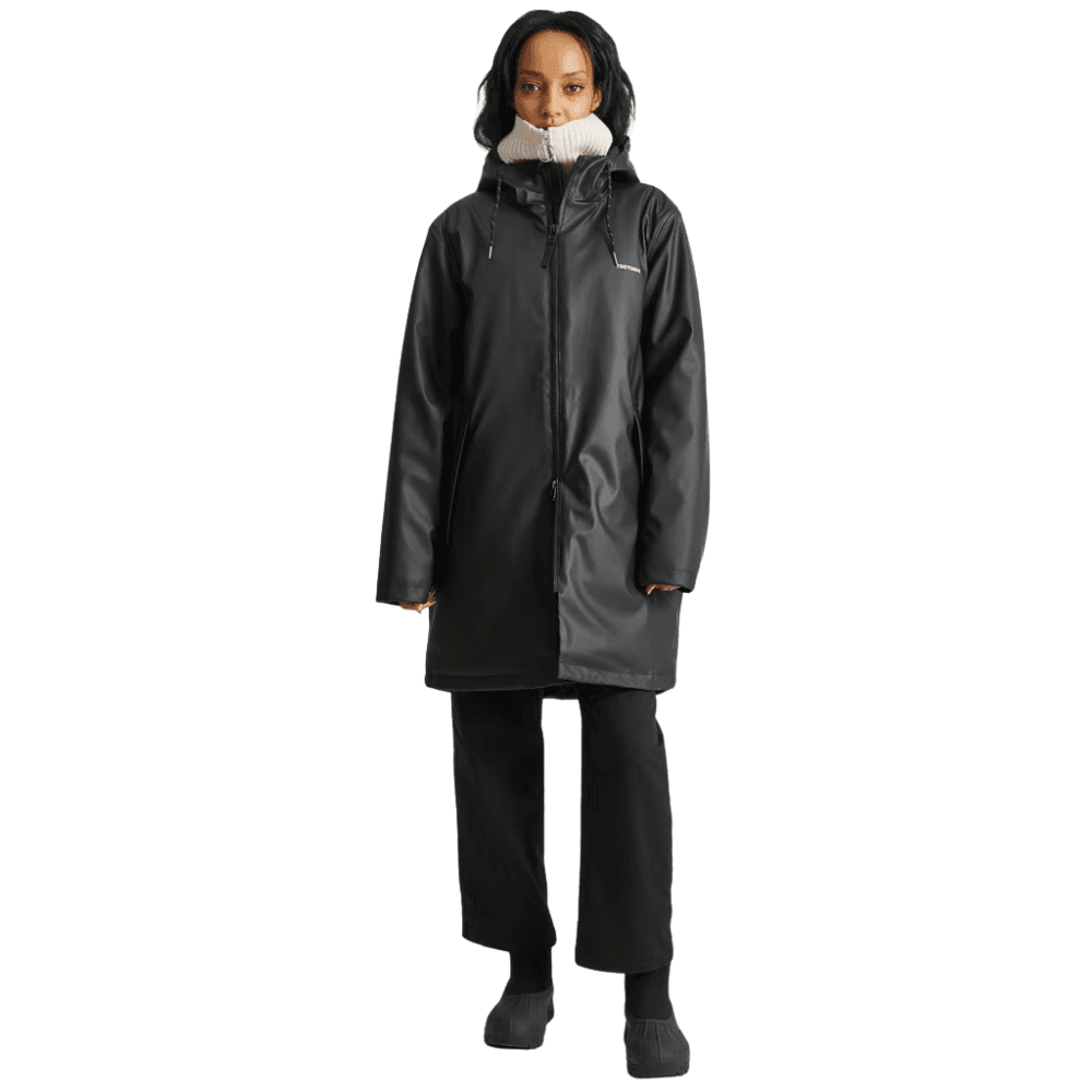 Wings Padded Raincoat Unisex Black, view: 2