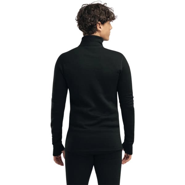 M's Fleecewool V2 Polo W/ Zip Jet Black, view: 6