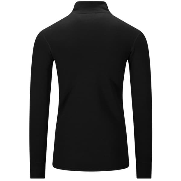 M's Fleecewool V2 Polo W/ Zip Jet Black, view: 1