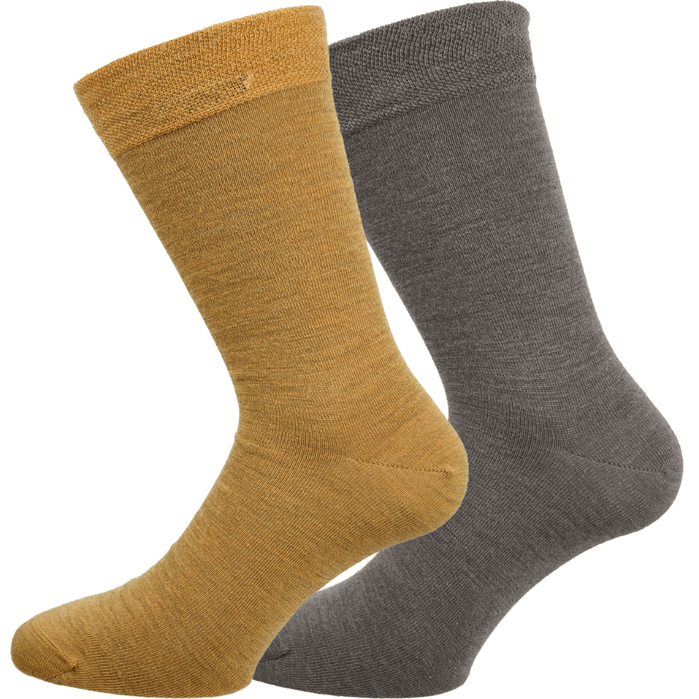 2-Pack Liner Merinoull Umbra/Mustard, view: 0