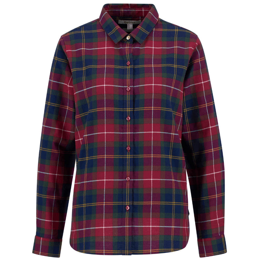 W's Glades Check Shirt Winterberry Tartan, view: 0