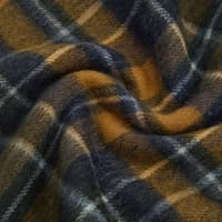 New Check Tartan Scarf Forest/Bronze Brown - view: 5