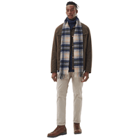 New Check Tartan Scarf Sand Beige Plaid - view: 3