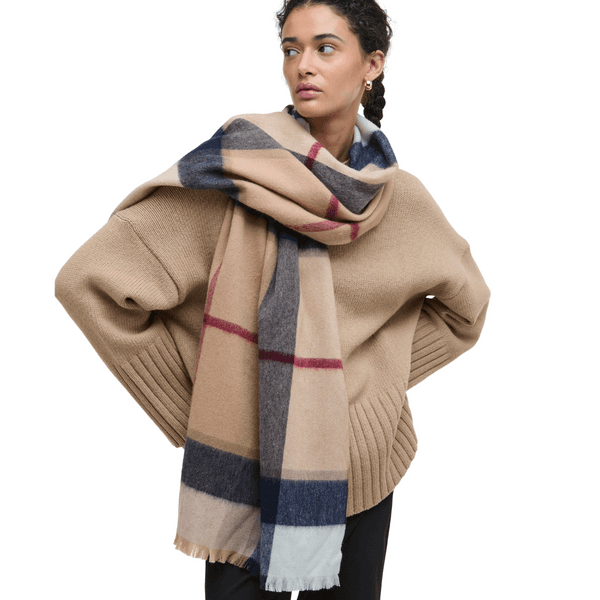 W's Rosefield Tartan Scarf Hessian Tartan, view: 1