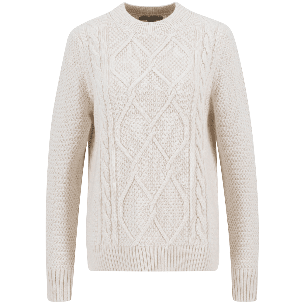 W's Burne Crew Knitted Jumper Ecru, view: 0