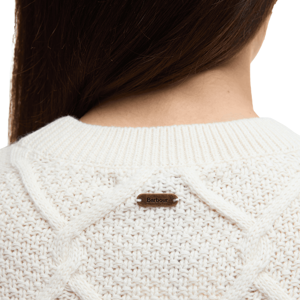 W's Burne Crew Knitted Jumper Ecru, view: 4