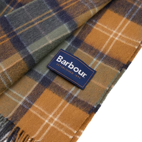 Brack Patchwork Tartan Scarf Forest/Bronze Brown, view: 4