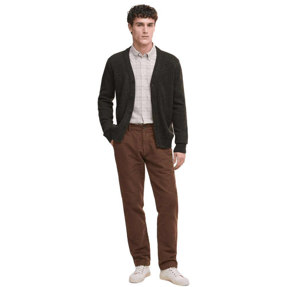 M's Mainland Knitted Cardigan Olive, view: 5