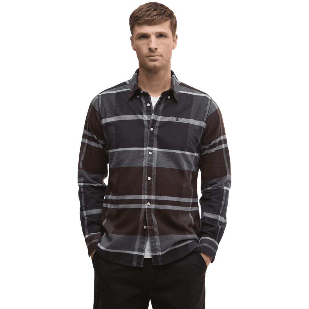 M's Iceloch Tailored Tartan Shirt Midnight Oak Tartan, view: 2