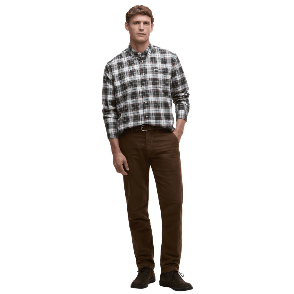 M's Telfield Regular Checked Shirt Olive, view: 4