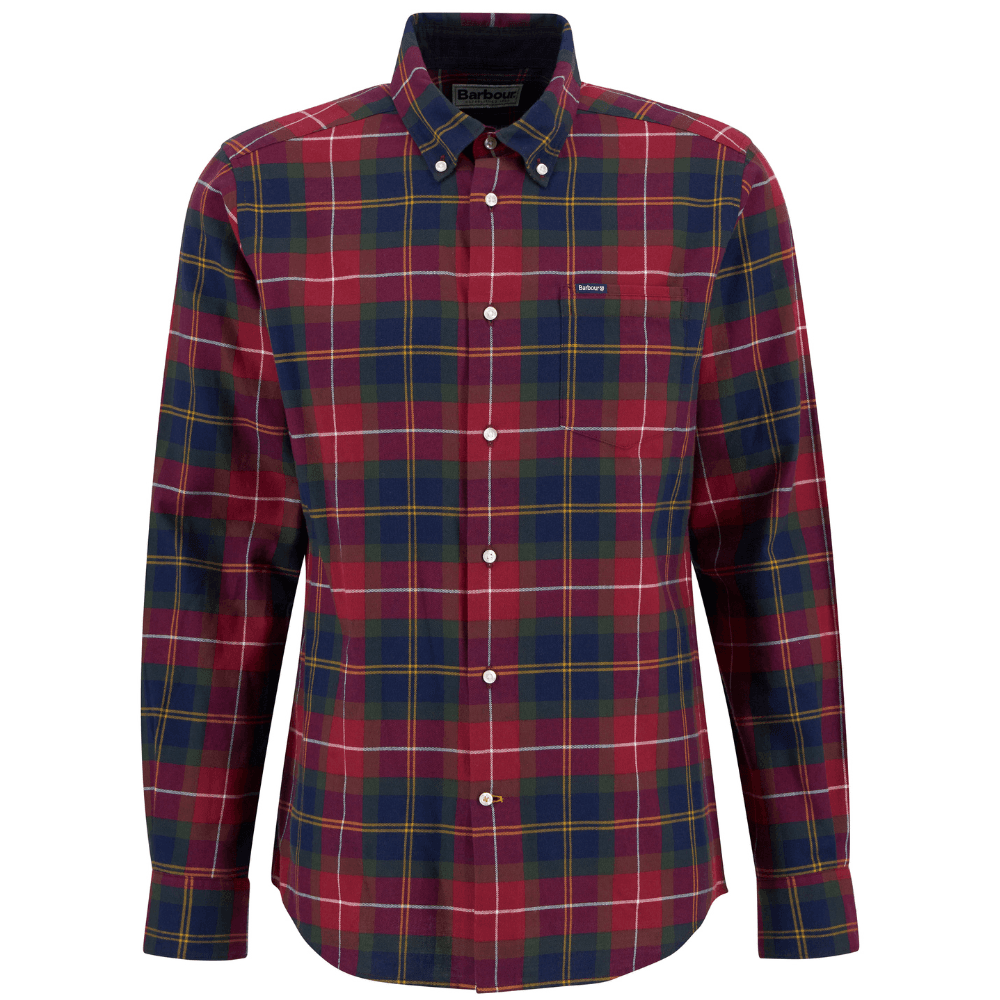 M's Fortrose Tailored Tartan Shirt Winterberry Tartan, view: 0