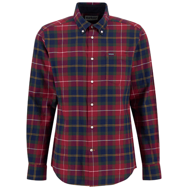 M's Fortrose Tailored Tartan Shirt Winterberry Tartan, view: 0