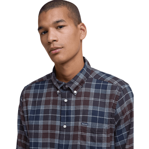 M's Fortrose Tailored Tartan Shirt Midnight Oak Tartan, view: 1