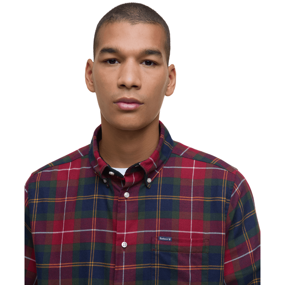 M's Fortrose Tailored Tartan Shirt Winterberry Tartan, view: 1