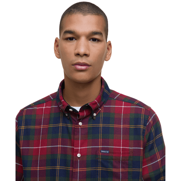 M's Fortrose Tailored Tartan Shirt Winterberry Tartan, view: 1