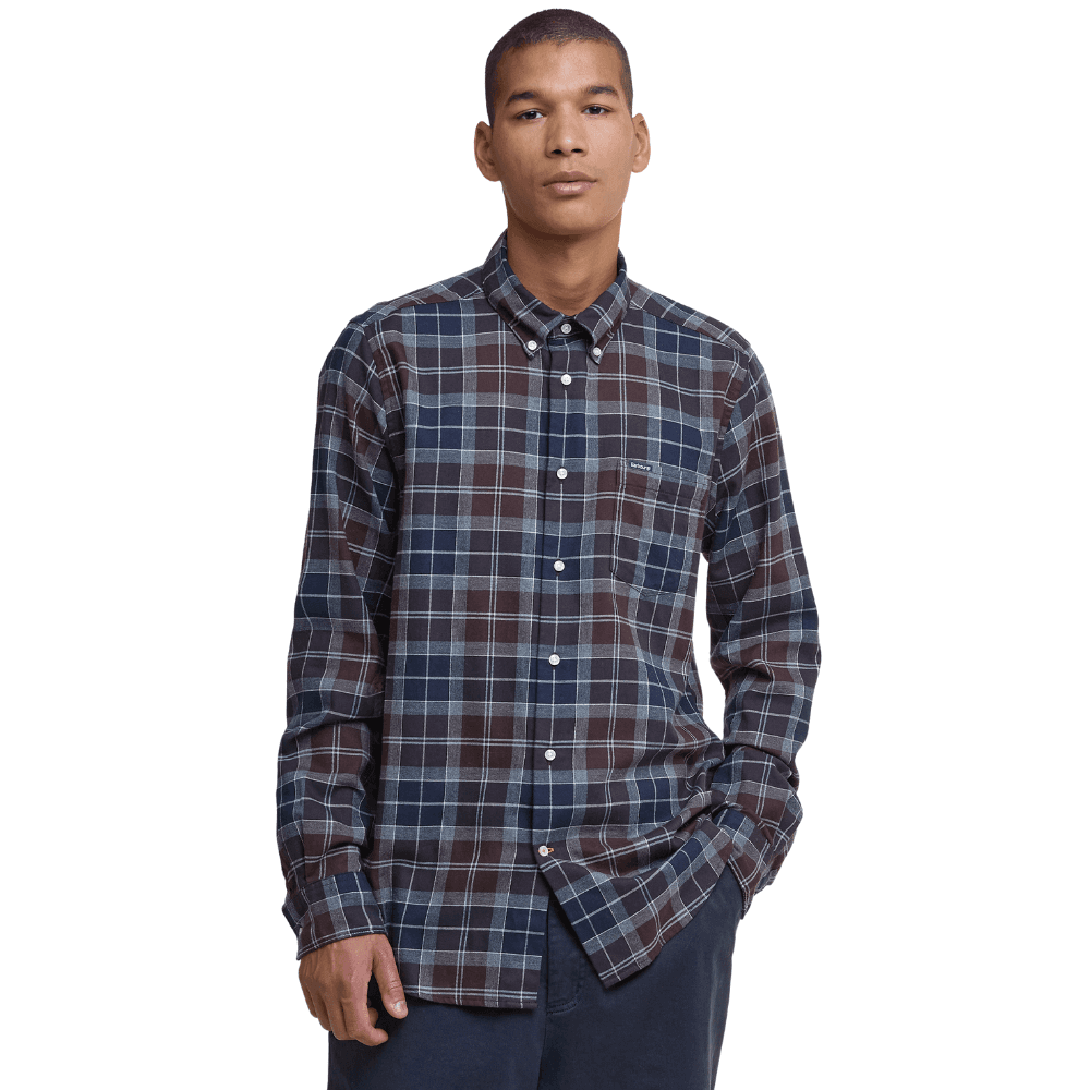 M's Fortrose Tailored Tartan Shirt Midnight Oak Tartan, view: 2