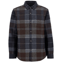 M's Chapter Tailored Check Overshirt Midnight Oak Tartan - view: 0
