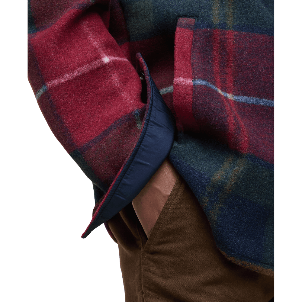 M's Chapter Tailored Check Overshirt Winterberry Tartan, view: 4