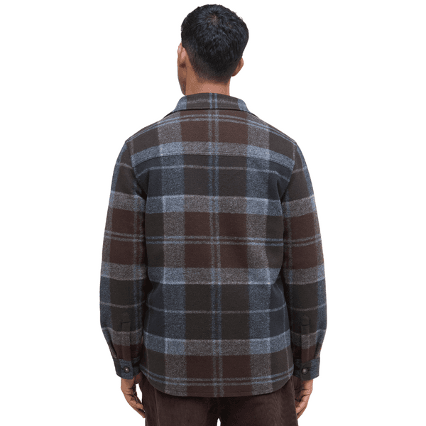 M's Chapter Tailored Check Overshirt Midnight Oak Tartan, view: 2