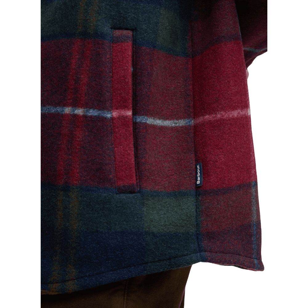 M's Chapter Tailored Check Overshirt Winterberry Tartan, view: 5