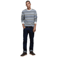 M's Easdale Fair Isle Crew Neck Sweater Whisper White - view: 5