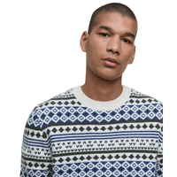 M's Easdale Fair Isle Crew Neck Sweater Whisper White - view: 3