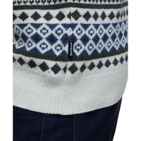 M's Easdale Fair Isle Crew Neck Sweater Whisper White - view: 4