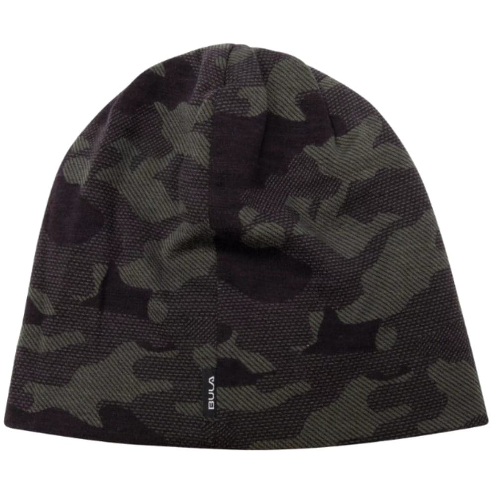 Camo Printed Wool Beanie Junior Dark Olive, view: 1