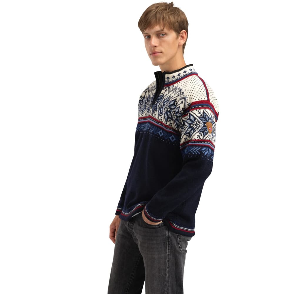 M's Vail Sweater Midnightnavy Redrose Offwhite, view: 1