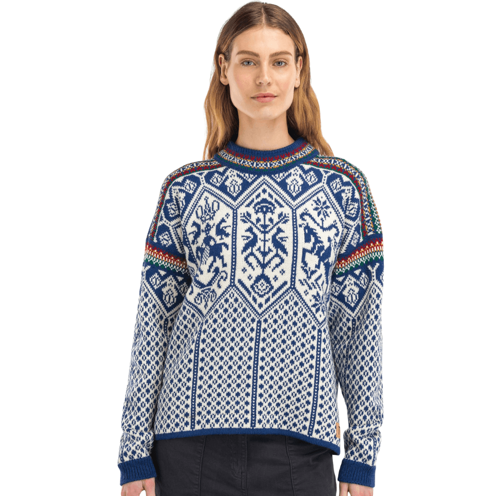 W's 1994 Fem Sweater Indigo Offwhite Mustard, view: 0