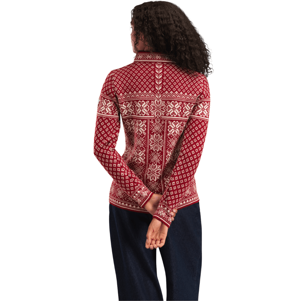 Peace Fem naisten neule, punaruusu luonnonvalkoinen, view: 1