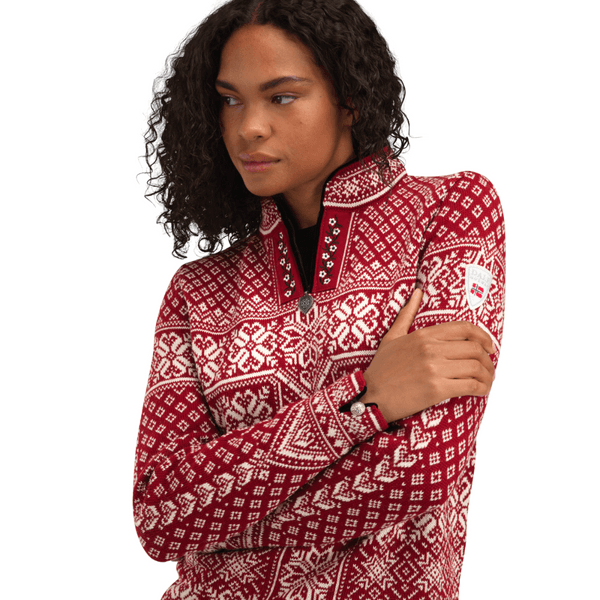 Peace Fem naisten neule, punaruusu luonnonvalkoinen, view: 4