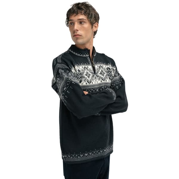 M's Blyfjell Sweater Black smoke Offwhite Light Charcoal, view: 3