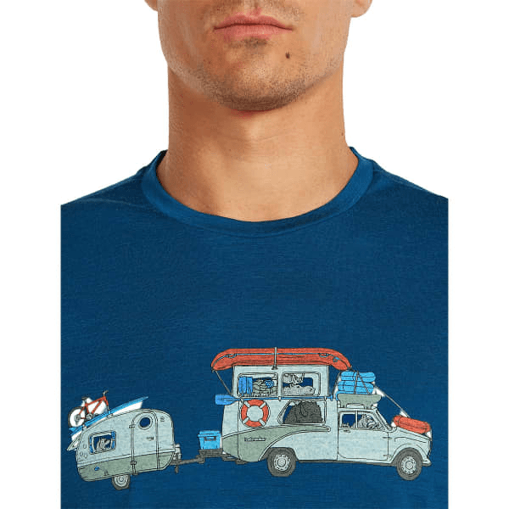 M's Merino 150 Tech Lite Ss Tee Transportage Atlantis, view: 2