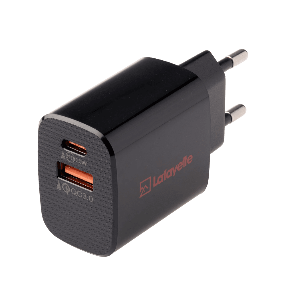 Seinäadapteri USB-A & USB-C, view: 0