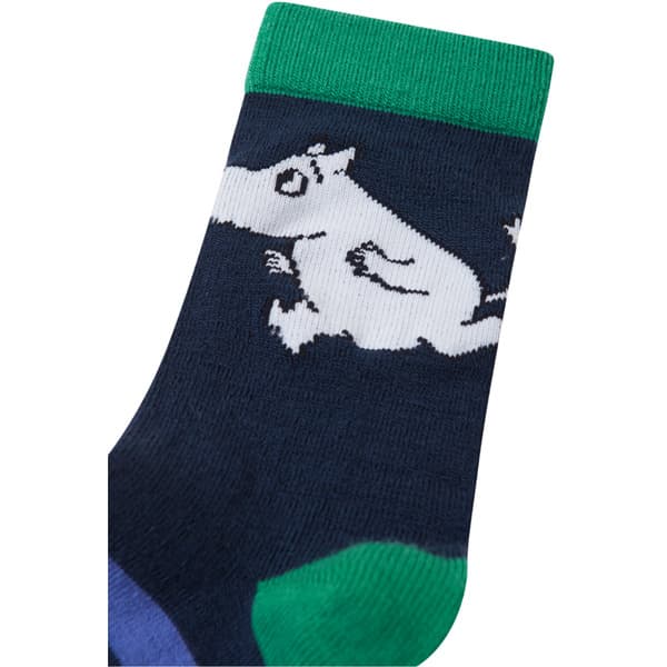 Socks Moomin Randig Kids Navy, view: 2