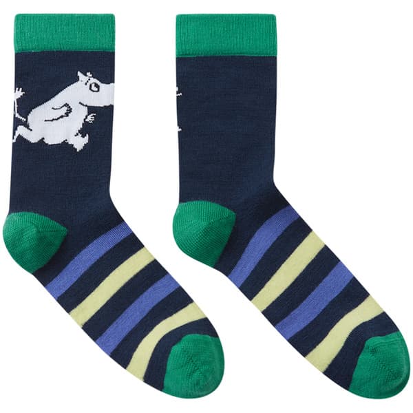 Socks Moomin Randig Kids Navy, view: 1