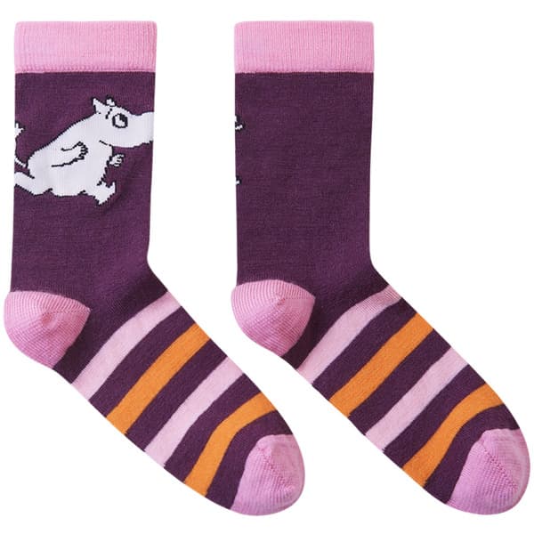 Socks Moomin Randig Kids Deep Purple, view: 1