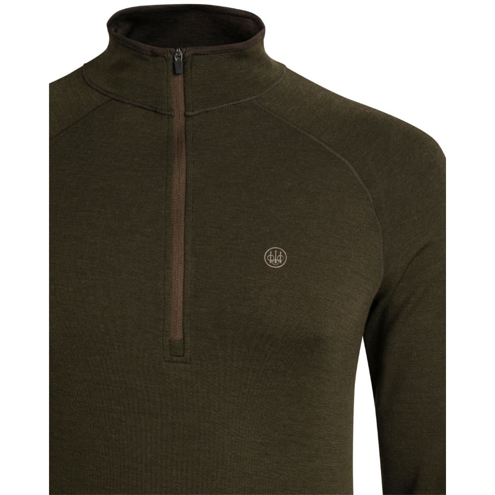 M's Glider Merino Half Zip Sweater Green Moss, view: 2