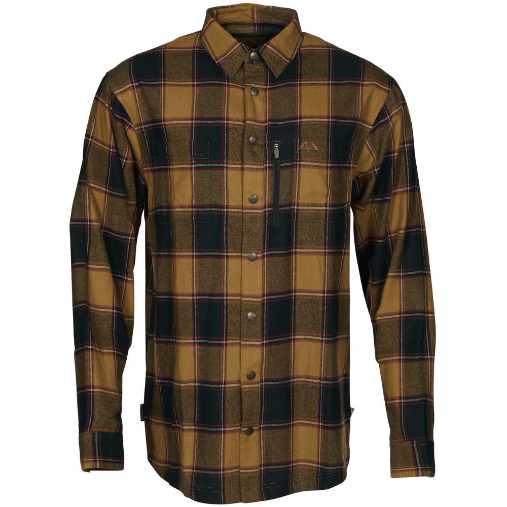 M's Crest Cotton Shirt Dark Sand, view: 1