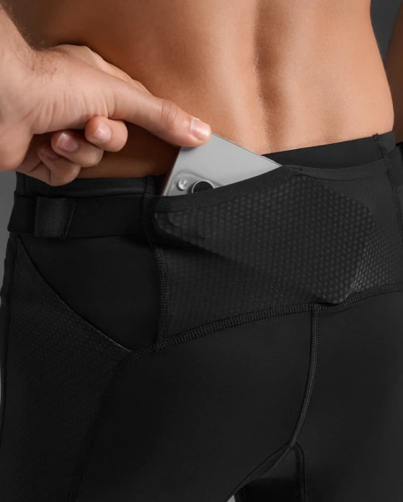 Aero Mesh Compression Tights M´S Black / Silver Reflective, view: 6