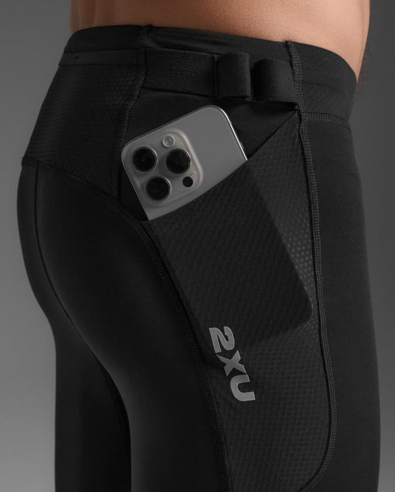 Aero Mesh Compression Tights M´S Black / Silver Reflective, view: 4