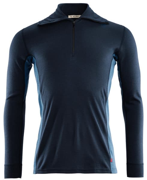 WarmWool polo M's Navy Blazer/Coastal Fjord, view: 0