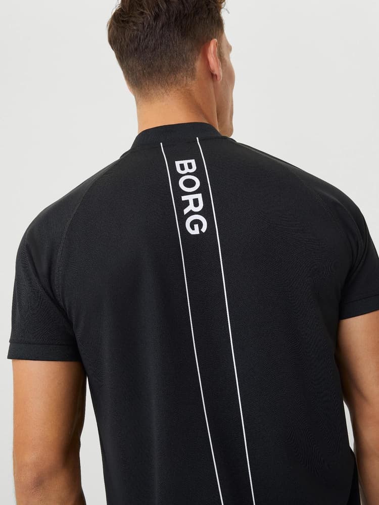 Ace Performance Zip Polo Black Beauty, view: 3