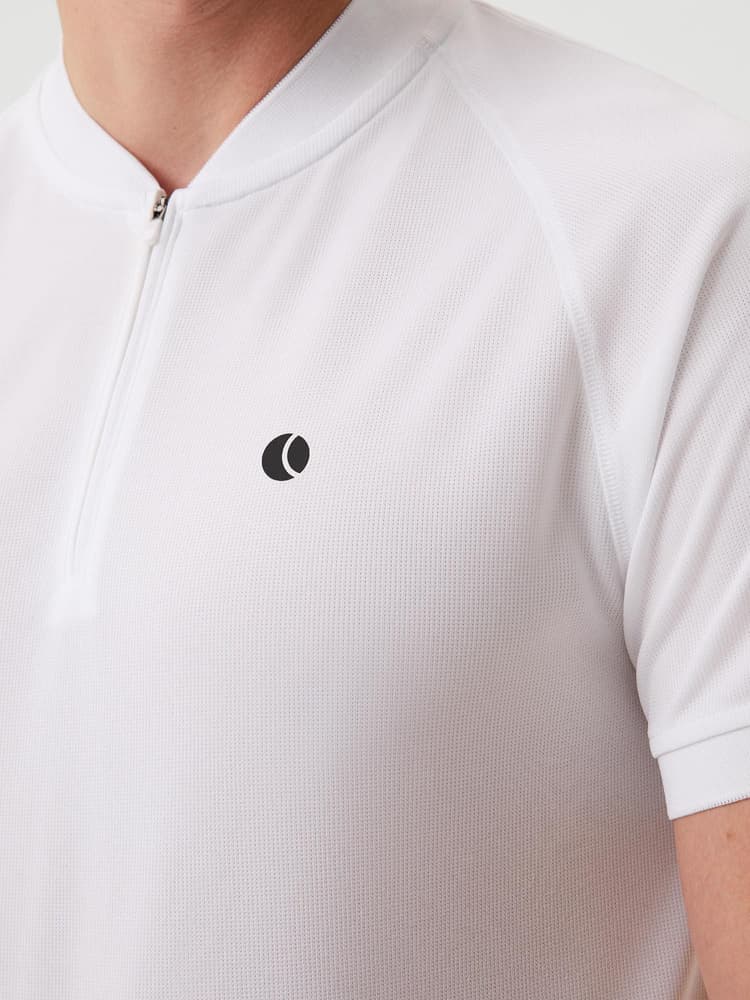 Ace Performance Zip Polo Brilliant White, view: 2