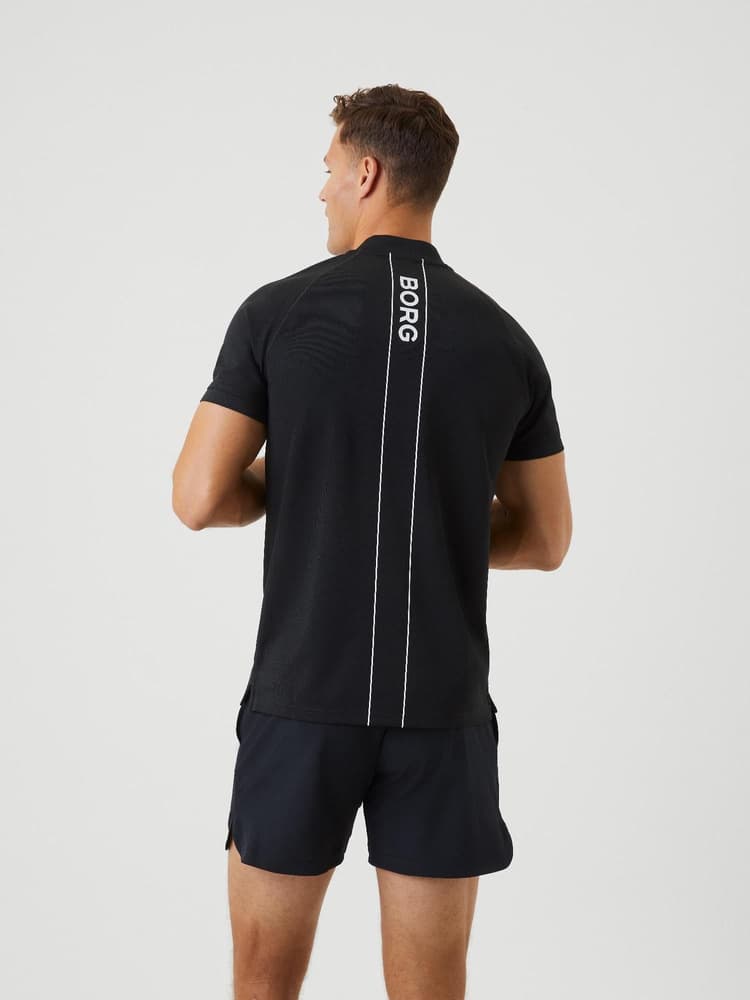 Ace Performance Zip Polo Black Beauty, view: 1