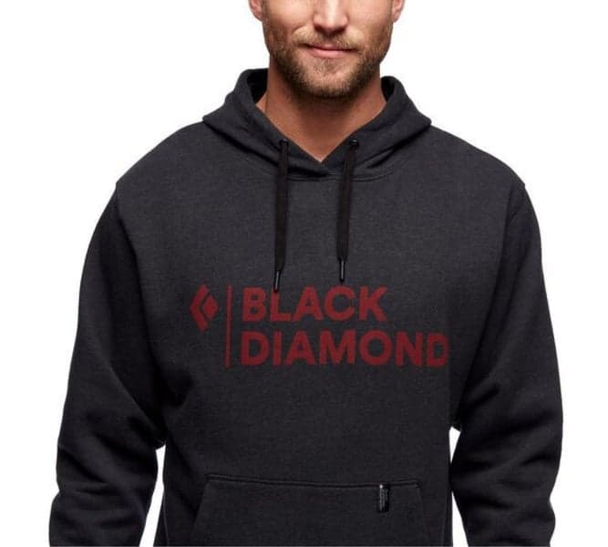 Stacked Logo Hoody Black Heather, view: 2