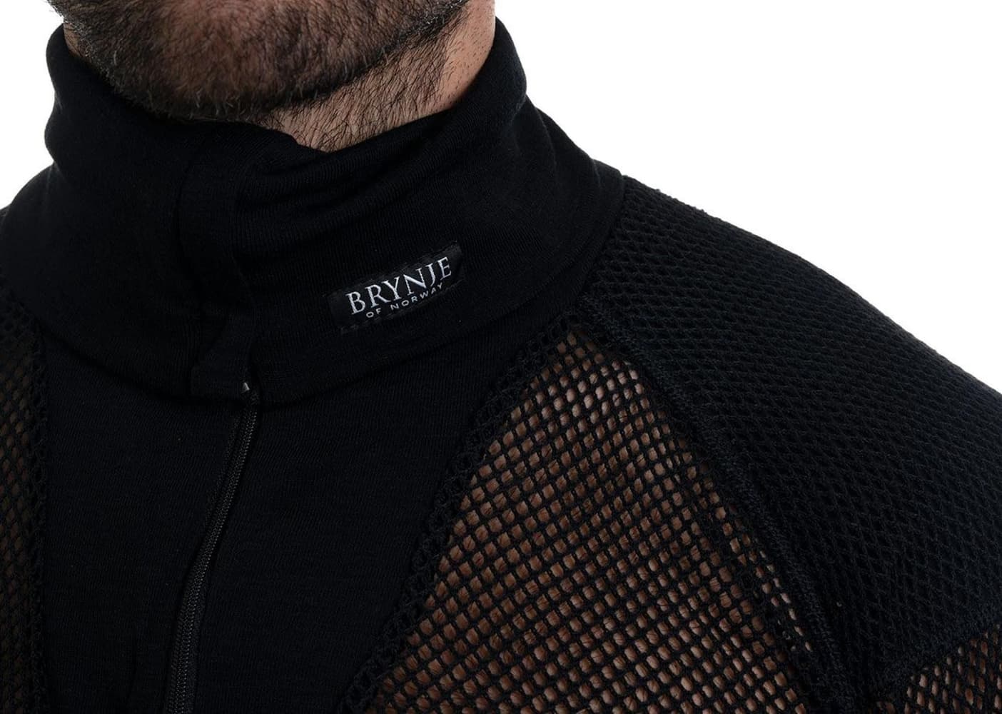 Wool Thermo Zip Black, view: 3