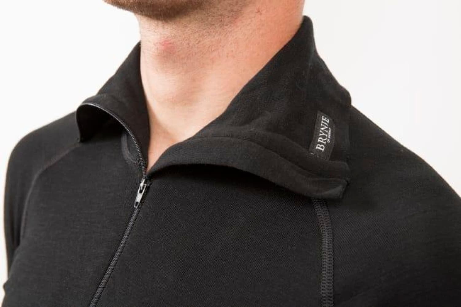 Classic Zip Polo Black, view: 2
