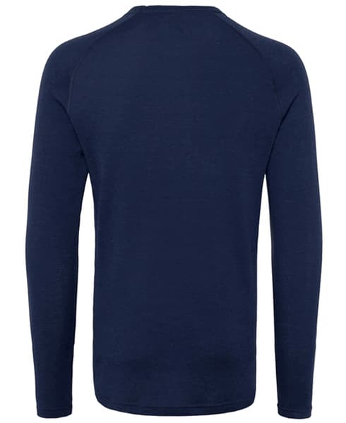 Geo Merino Wool Crew Navy, view: 1